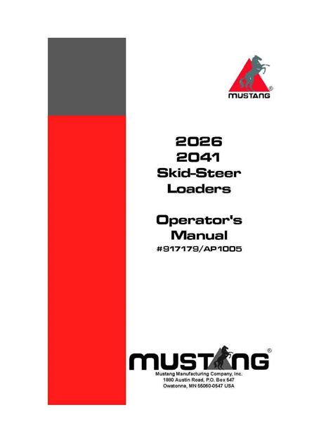 mustang skid steer maintenance|mustang skid steer repair manual.